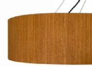 Pendente redondo de madeira E27 - Lexa