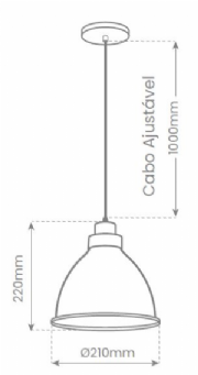 Pendente tipo Industrial
